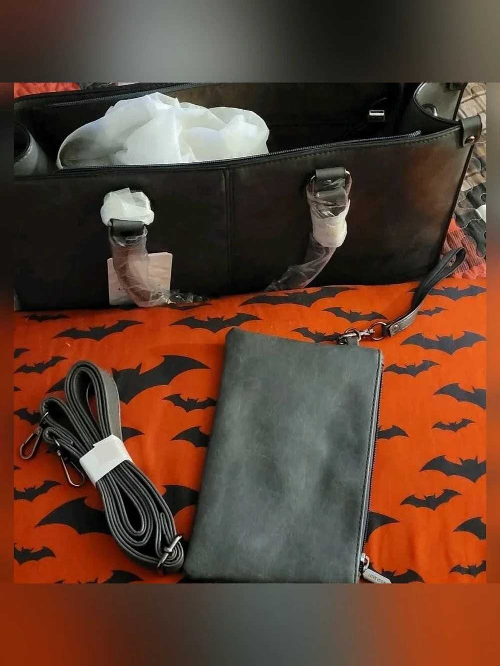 2Pcs Lovevook Vintage Leather Laptop Bag